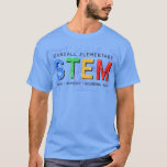 STEM Club Educational T-Shirt<br><div class="desc">Custom STEM Club designed t-shirt. Customize with your school,  club name,  or slogan on your own color tee. Original hand-drawn design within each letter represents each field of study -  SCIENCE | TECHNOLOGY | ENGINEERING | MATH.</div>