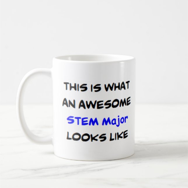 stem major, awesome coffee mug (Left)