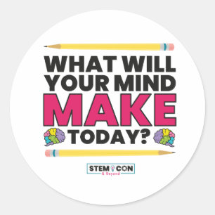 STEM Notebooks - Today is a Good Day to Create Classic Round Sticker