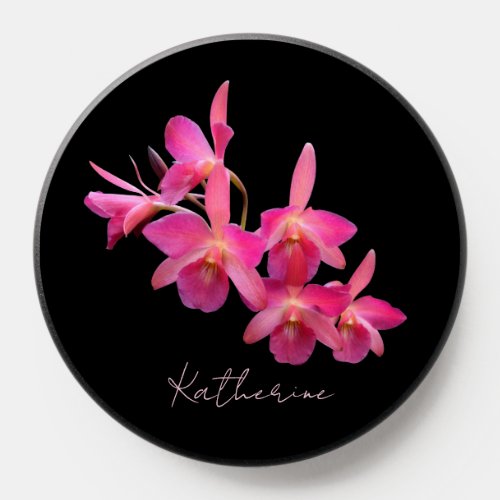 Stem of Pink Orchids Flower Phone Grips PopSocket