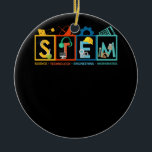 STEM Science Technology Engineering Math Teacher S Ceramic Ornament<br><div class="desc">Gift for a STEM special experts at school, Educational career and science? STEAM Learning Crew tee, with cute hand-drawns of lab equipment is what will make they stand out proudly! inspire your students.. Science, technology, engineering math (STEM) aren't just for school, they uncover the mysteries of the world. This awesome...</div>