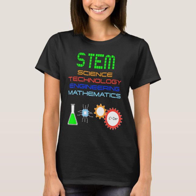 Stem Science Technology Engineering Mathematics St T-Shirt (Front)