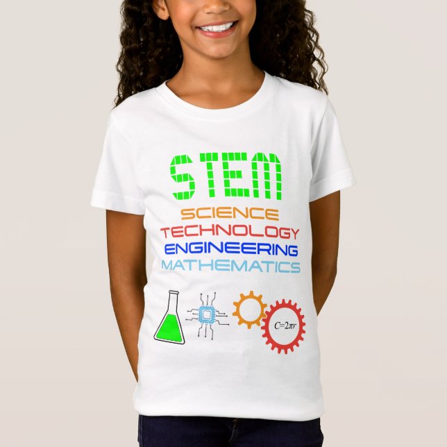 STEM Science Technology Engineering Mathematics T-Shirt (Front)