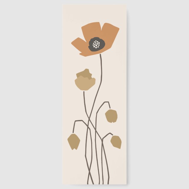 Stem & Silence Muted Autumn Fields Bookmarks (Front)