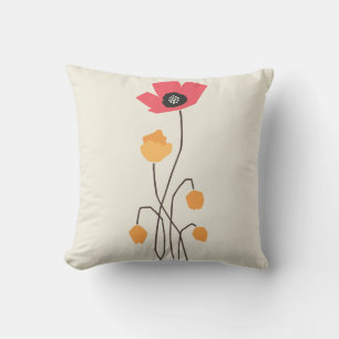 Stem & Silence Retro Candy Tones Throw Pillow