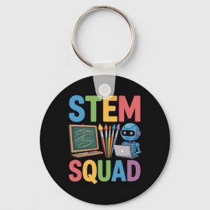 Stem Squad, Science Teacher Math Teaching Team Keychain