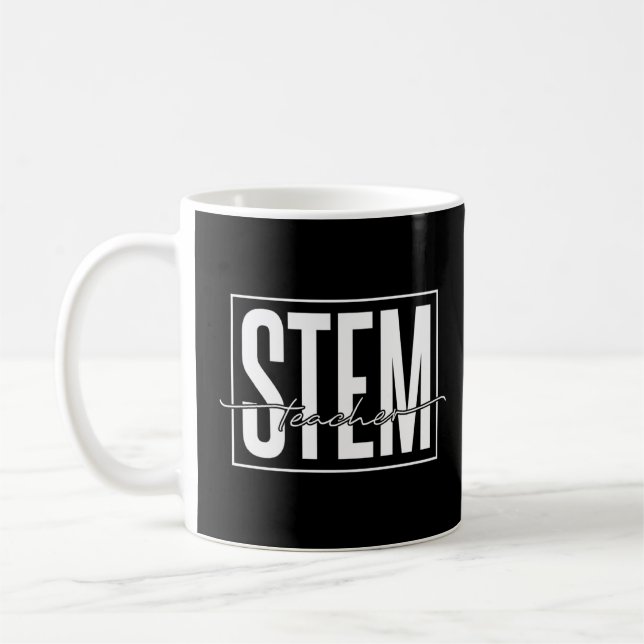 Stem Teacher Science Technology Engineering Math T Coffee Mug (Left)