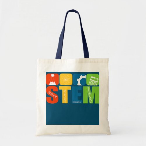 STEM Teacher Science Technology Engineering Math  Tote Bag