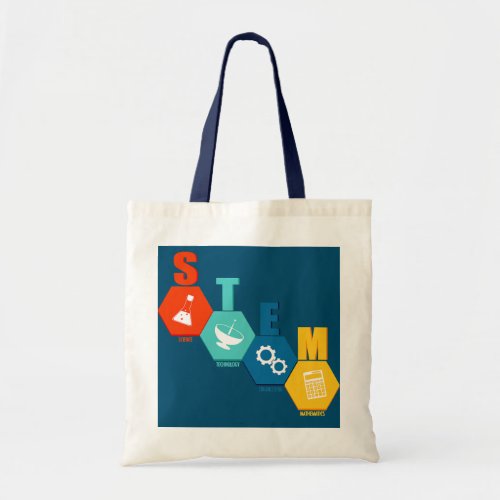 STEM Teacher Science Technology Engineering Math  Tote Bag