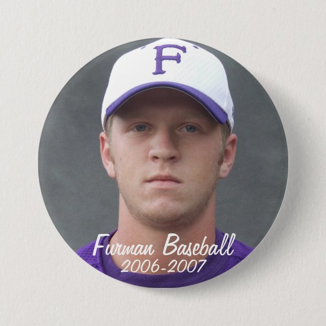 StembridgeW2007Mug, Furman Baseball, 2006-2007 Button (Front)
