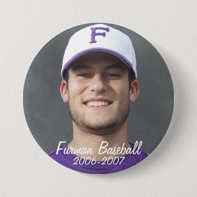 StembridgeW2007Mug, Furman Baseball, 2006-2007 Pinback Button (Front)