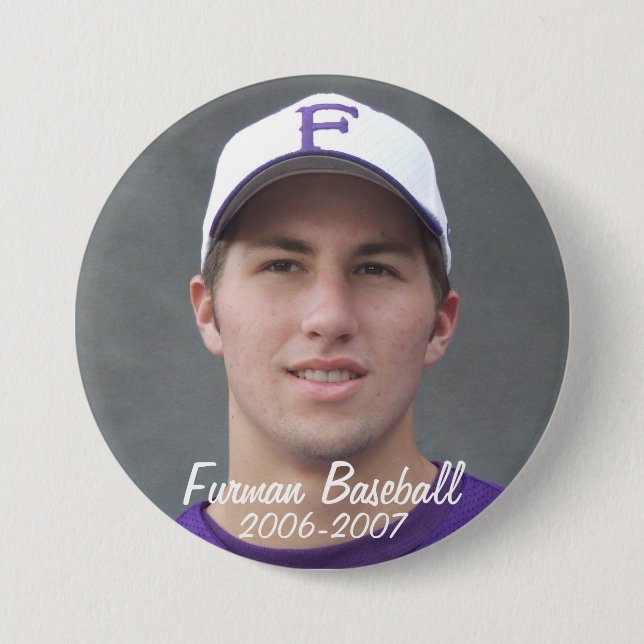 StembridgeW2007Mug, Furman Baseball, 2006-2007 Pinback Button (Front)