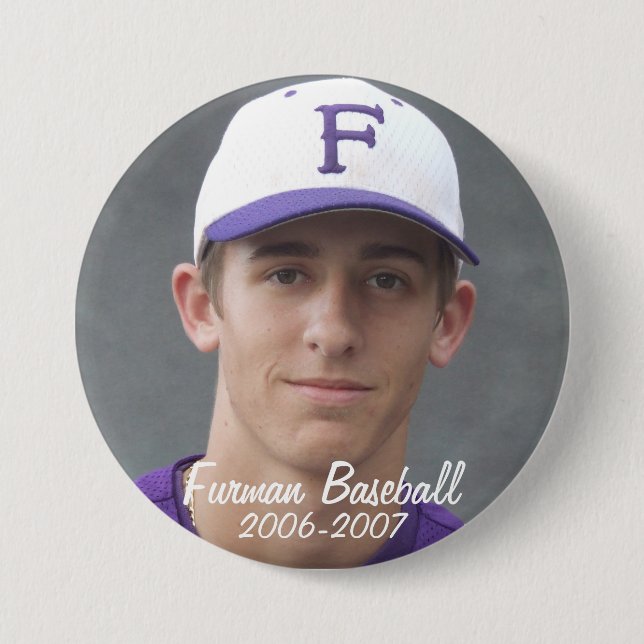 StembridgeW2007Mug, Furman Baseball, 2006-2007 Pinback Button (Front)