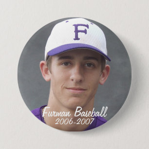 StembridgeW2007Mug, Furman Baseball, 2006-2007 Pinback Button