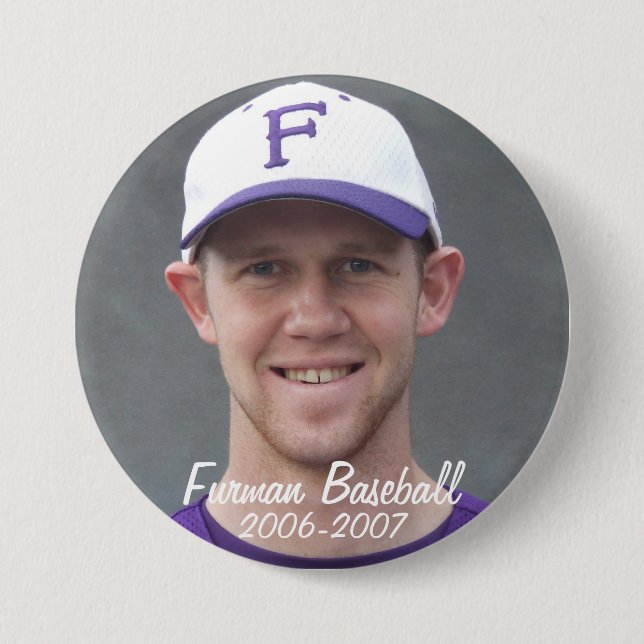 StembridgeW2007Mug, Furman Baseball, 2006-2007 Pinback Button (Front)