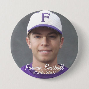 StembridgeW2007Mug, Furman Baseball, 2006-2007 Pinback Button