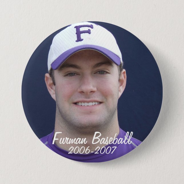 StembridgeW2007Mug, Furman Baseball, 2006-2007 Pinback Button (Front)