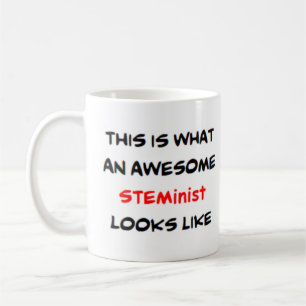 steminist, awesome coffee mug