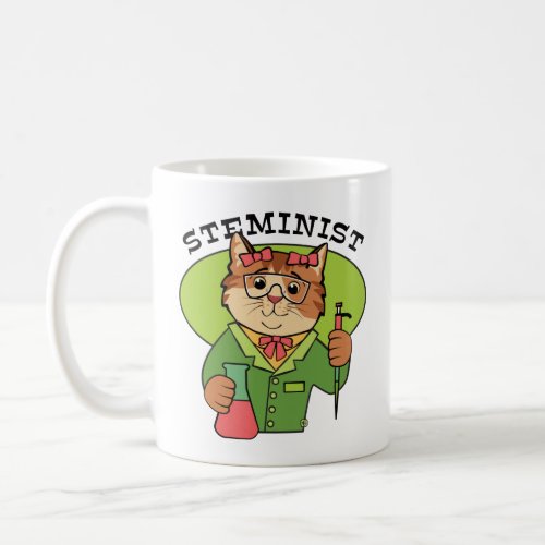 Steminist Cat Coffee Mug