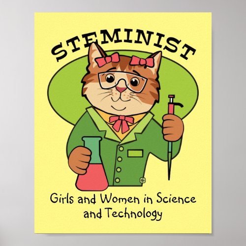 Steminist Cat Poster