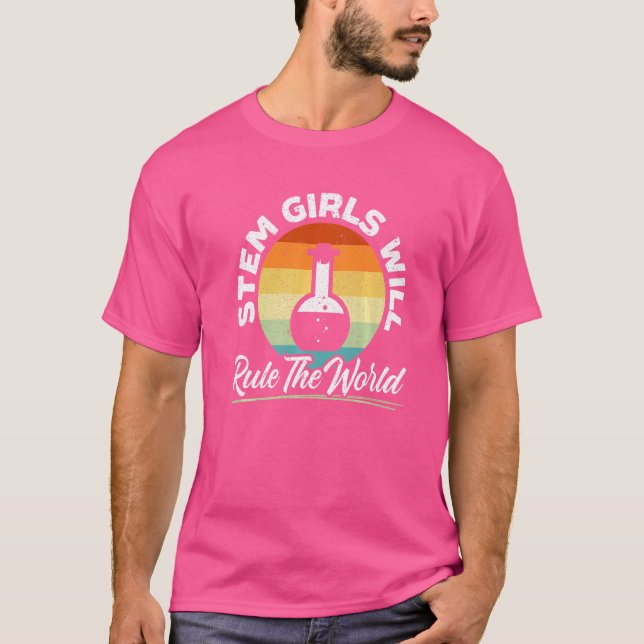 Steminist Engineering Biologist Science Math Teach T-Shirt (Front)
