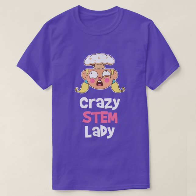 Steminist Equality Stem Science Mind Blown Female  T-Shirt (Design Front)