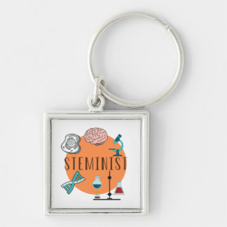 'steminist' keychain