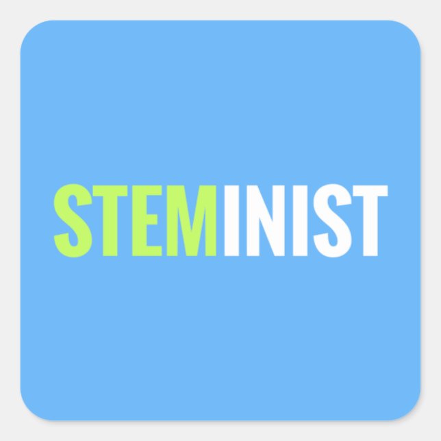 STEMinist Sticker - Square (Front)