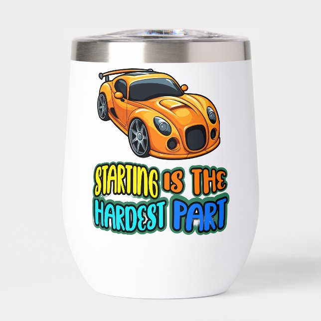 Stemless Wine Tumbler. Thermal Wine Tumbler (Front)