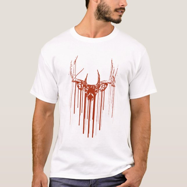 Stencil Deer Drip T-Shirt (Front)