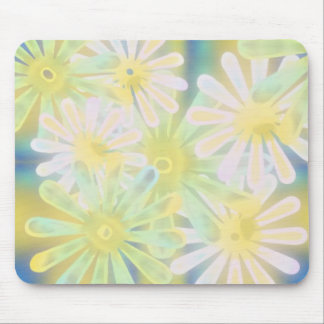stencil flowers mouse pad