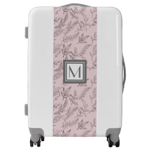 Stencil Foliage ⎥Monogram Luggage