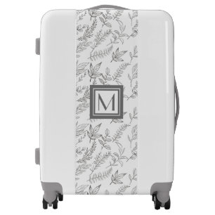 Stencil Foliage ⎥Monogram Luggage