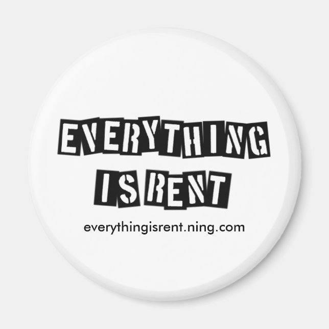 Stencil Letters Magnet (Front)