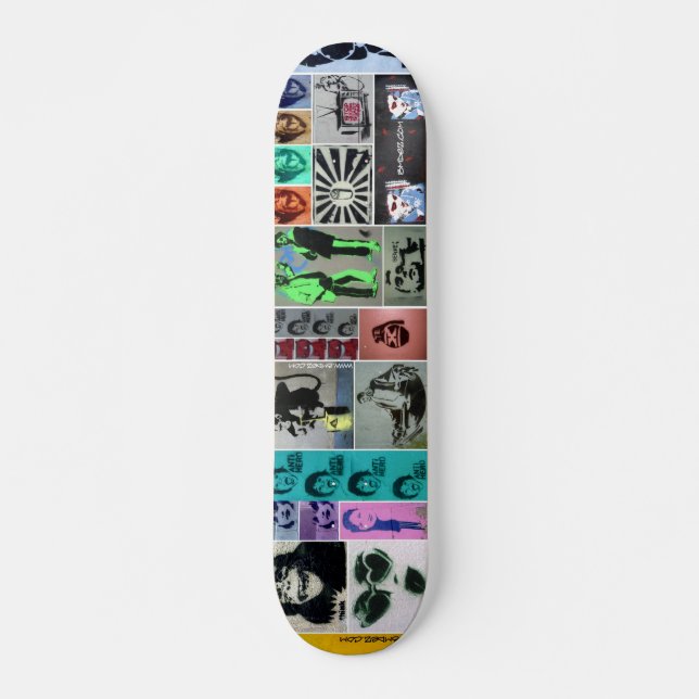 Stencil Mayhem Skateboard Deck (Front)