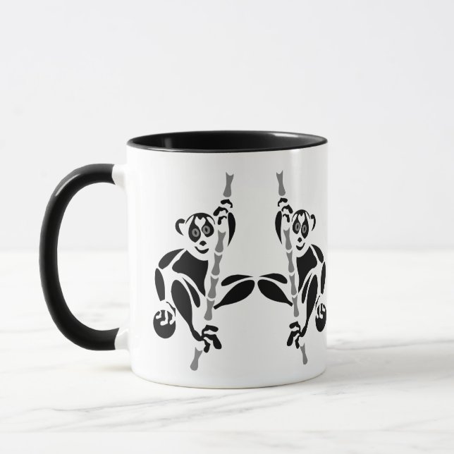 Stencil Slow Loris Climbing Mug (Left)