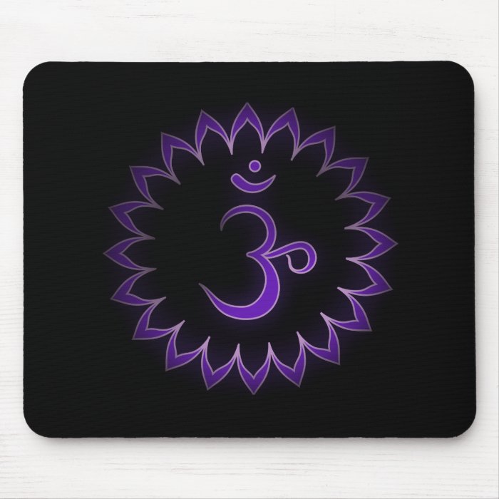 "Stenciled" Crown Chakra   Sahasrara Mouse Pad