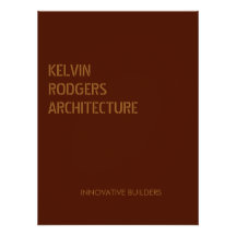 Stenciled gold print brown