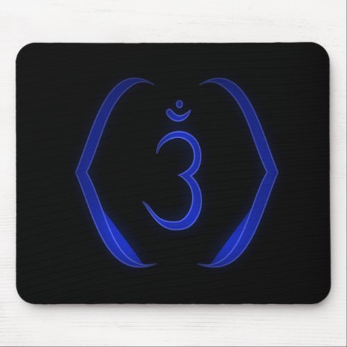 Stenciled Intuition Chakra _ Ajna Mouse Pad