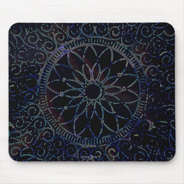 Stencilled Doily Mouse Pad (Front)