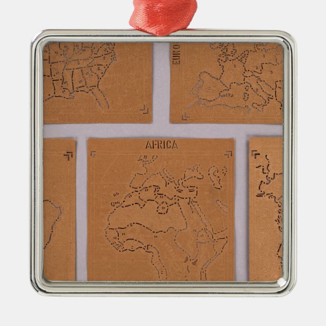 Stencils of the World Metal Ornament (Front)