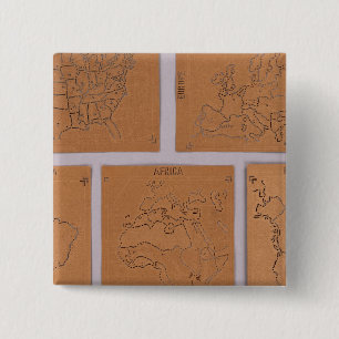 Stencils of the World Pinback Button