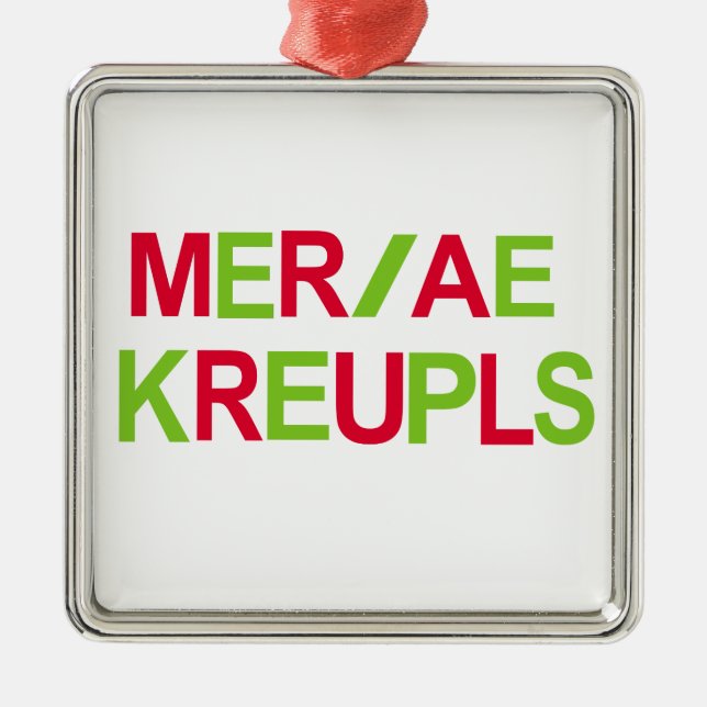 Steno Court Reporting Christmas Holiday Metal Ornament (Front)