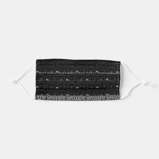 Stenographer Extraordinaire Adult Cloth Face Mask (Front, Folded)