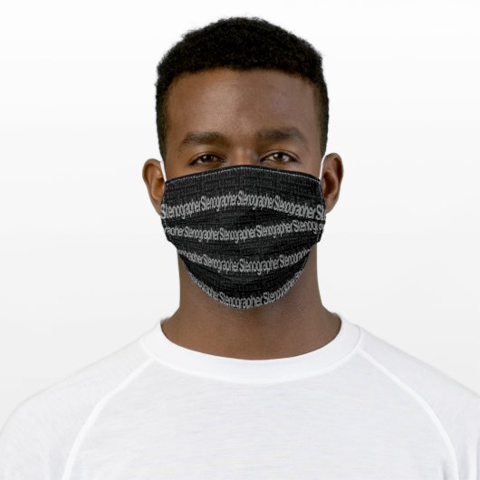 Stenographer Extraordinaire Adult Cloth Face Mask (Worn)