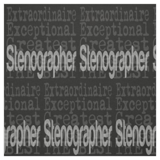 Stenographer Extraordinaire Fabric
