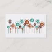 Stenography Daisies Business Card (Back)