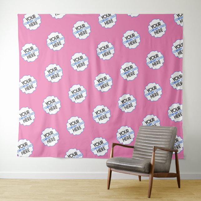 Step and Repeat Backdrop Own Business Logo Pink (In Situ (Horizontal))