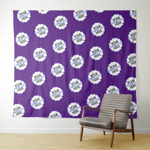 Step and Repeat Backdrop Own Business Logo Purple