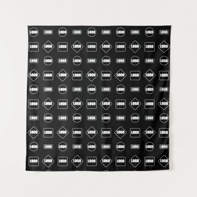 Step and Repeat Business Sponsor Photo Background Tapestry (Front)